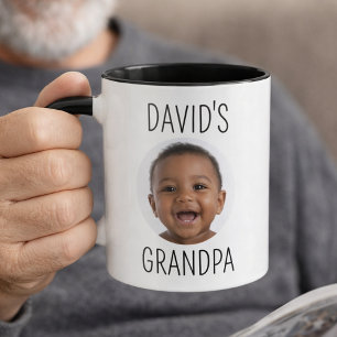 Baby Photo Grandpa Mug Personalized Coffee Cup 