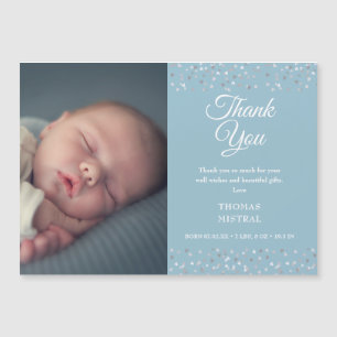 Baby Photo Hearts Merci Faire-part de naissance