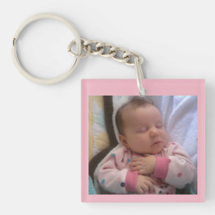Baby Photo Keychain Gift for Mom or Grandma