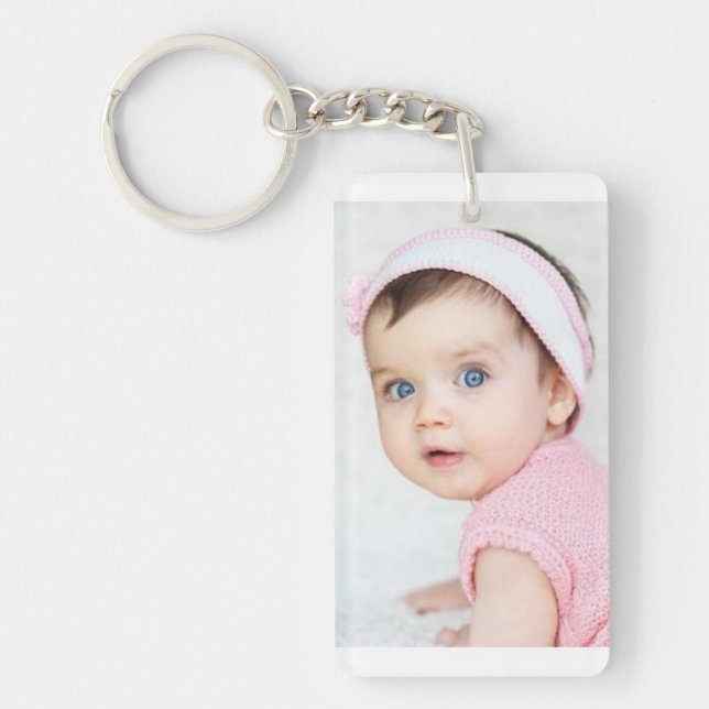 Baby Photo, Mothers Day Gift, Keychain (Front)