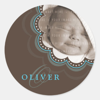BABY PHOTO NAME STICKER :: sweet bloom 1