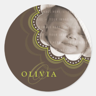 BABY PHOTO NAME STICKER :: sweet bloom 8