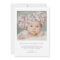 Baby Photo White Minimalist Thank You Heart Birth