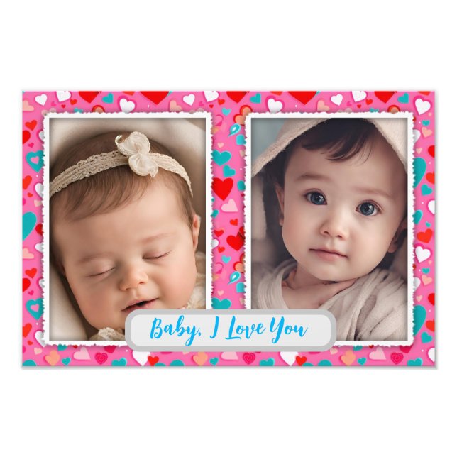 Baby Picture Frame, Photo Collage Keepsake (Front)