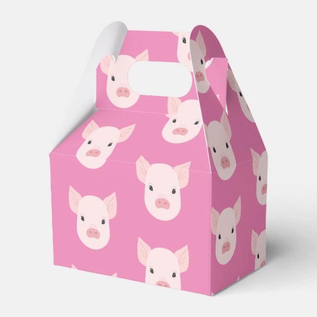 Baby Pig Face Favor Box (Back Side)