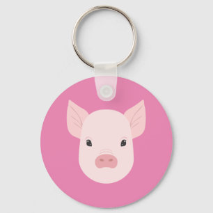 Baby Pig Face Keychain