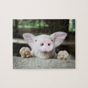 Baby Pig in Pen, Piglet Jigsaw Puzzle