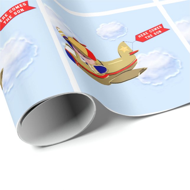 Baby Pilot Wrapping Paper (Roll Corner)