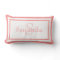 Baby Pink and White Monogram Name Keepsake Pillow