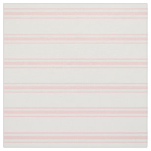 Baby Pink and White Ticking Stripes Fabric