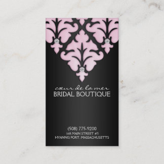 Baby Pink Diamond Damask Appointment Cards