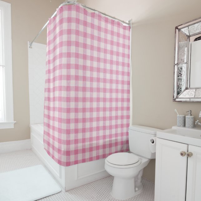 Baby Pink Gingham Pattern (In Situ)