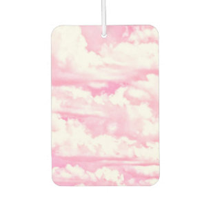 Baby Pink Happy Clouds Backgrouund Air Freshener