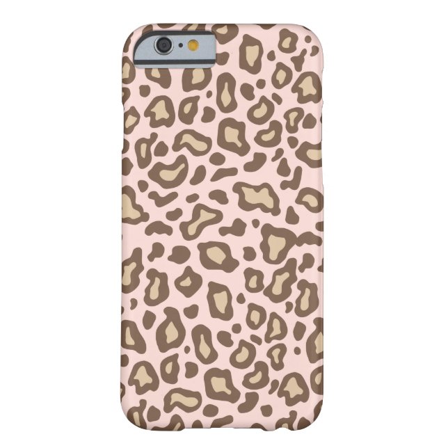 Baby Pink Leopard iPhone 6 coque (Dos)