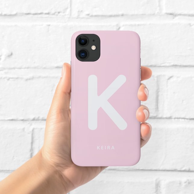 Baby Pink Monogram Phone Case (Creator Uploaded)