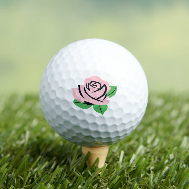 Baby Pink Rose Golf Balls (Insitu Tee)