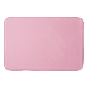 Baby pink solid colour bath mat