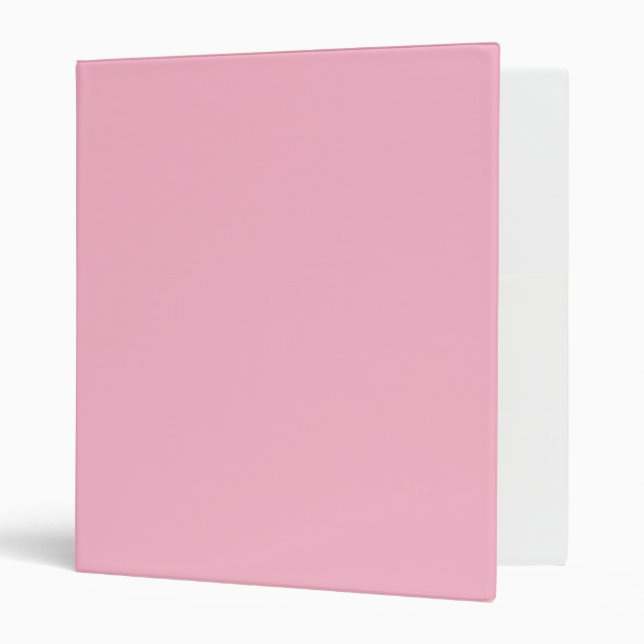 Baby pink solid colour binder (Front/Inside)