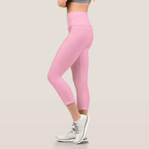 Baby pink  (solid colour)  capri leggings