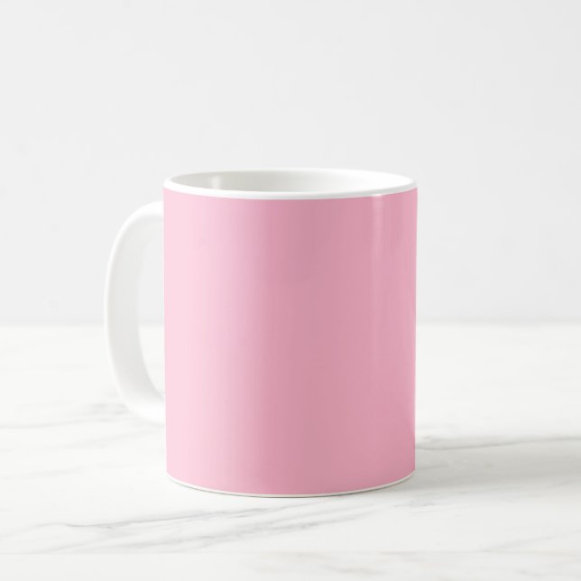 Baby pink  (solid colour)  coffee mug (Front Left)