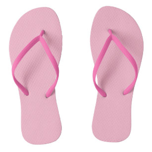 Baby pink  (solid colour)  flip flops