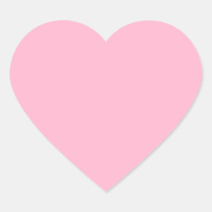 Baby pink (solid colour) heart sticker