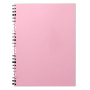 Baby pink solid colour notebook