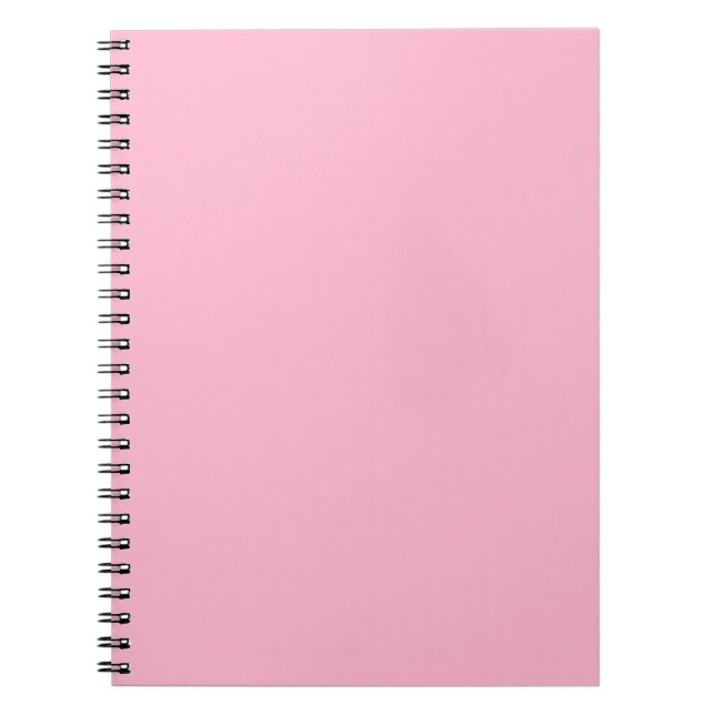 Baby pink solid colour notebook (Front)