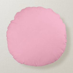 Baby pink  (solid colour)  round pillow