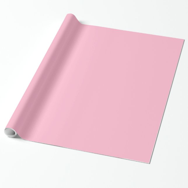 Baby pink  (solid colour)  wrapping paper (Unrolled)