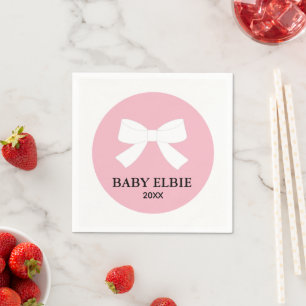 BABY Pink Sprinkle Shower Party Napkin