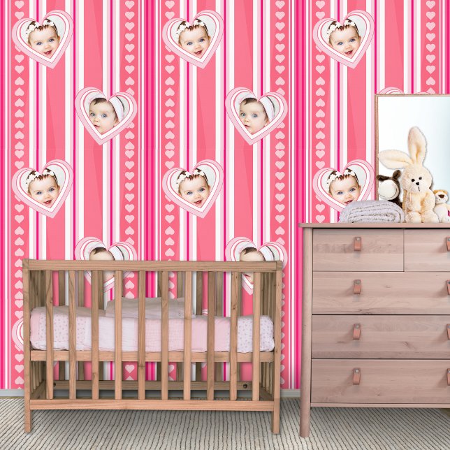Baby Pink White Stripes Wallpaper (Creator Uploaded)