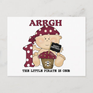 Baby Pirate 1st Birthday Tshirts and Gifts Postcard