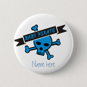 Baby Pirate Boy 2 Inch Round Button