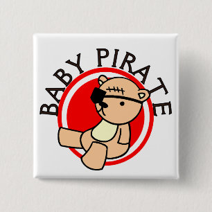 Baby Pirate T-shirts and Gifts 2 Inch Square Button