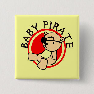 Baby Pirate T-shirts and Gifts 2 Inch Square Button