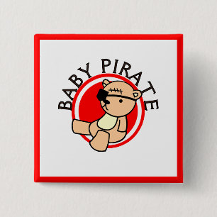 Baby Pirate T-shirts and Gifts 2 Inch Square Button