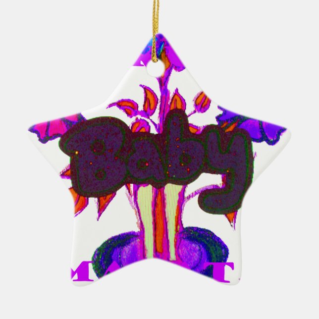 Baby plant Hakuna Matata gifts.png Ceramic Ornament (Front)