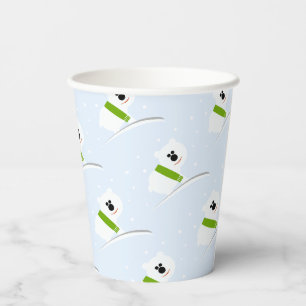 Baby Polar Bear Christmas Party Paper Cups