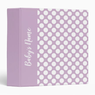 Baby Polka Dot Personalized Custom Photo Album Binder