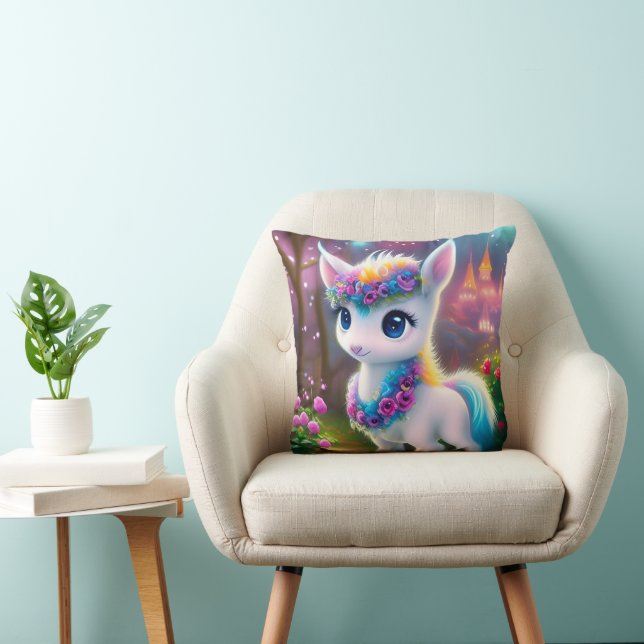 Baby Pony Throw Pillow (Chair)