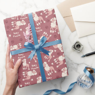 Baby Poodle Wrapping Paper