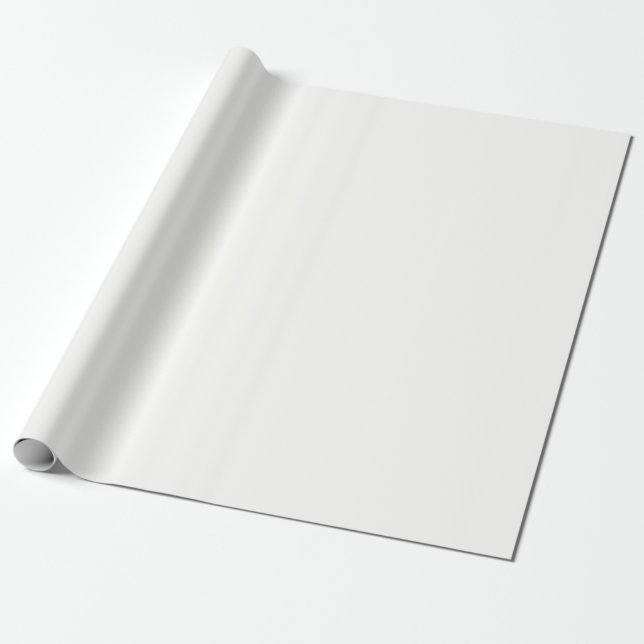 Baby Powder White Plain Solid Colour Wrapping Pape Wrapping Paper (Unrolled)