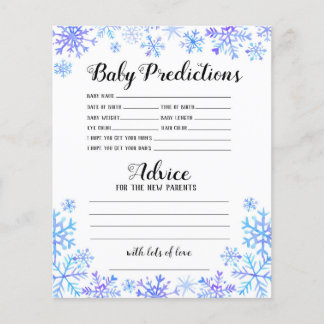 Baby Predictions & Advice - Baby It's Cold Outside Flyer