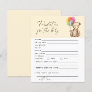 Baby predictions and advice Bear baby game