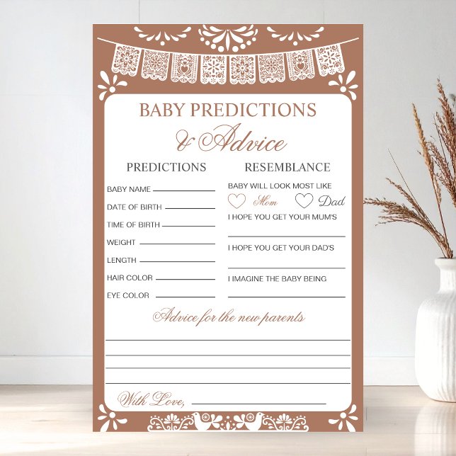 Baby Predictions and Advice Fiesta Baby Shower (Creator Uploaded)