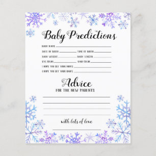 Baby Predictions - Baby It's Cold Outside Flyer