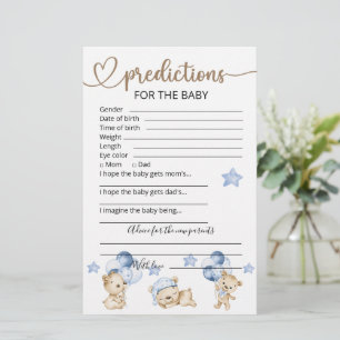 Baby Predictions Baby Shower Game