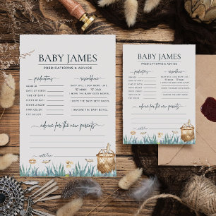 Baby Predictions Reel Fun Fishing Baby Shower Card