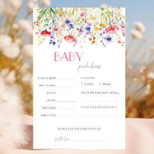 Baby Predictions Wildflower Game